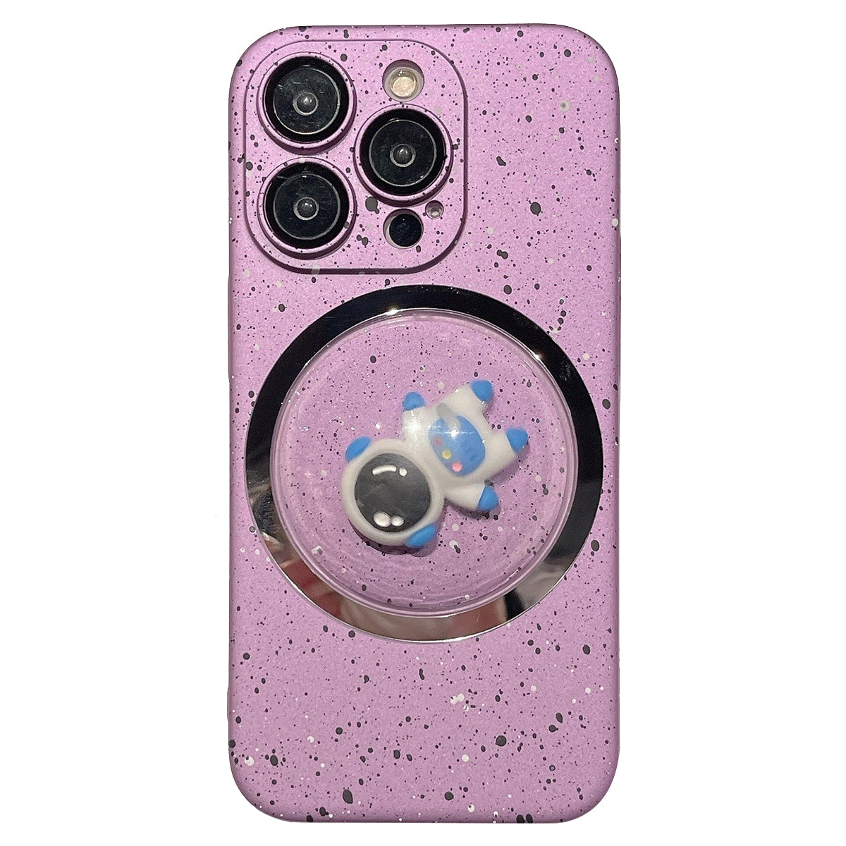PC Cover for iPhone 12 Pro Max 3D Rotating Astronaut Convex Lens Anti-drop Phone Case with Lens Film PC Cover for iPhone 12 Pro Max 3D Rotating Astronaut Convex Lens Anti-drop Phone Case with Lens Film